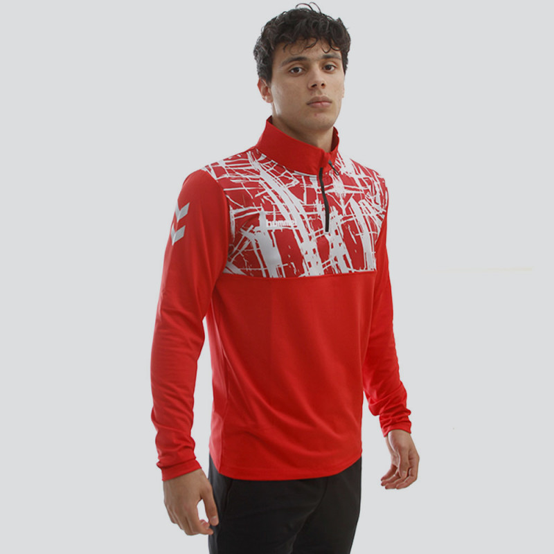 T-shirt Homme Hml 1/2 Zip Next generation - Rouge TextilesT204565-3061