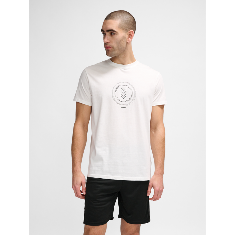 Hmlactive Circle Co Tee S/s - Blanc Tee-shirts Homme224521-9001