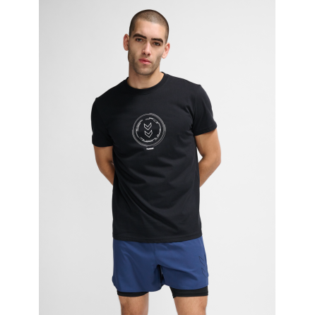 Hmlactive Circle Co Tee S/s - Noir Tee-shirts Homme224521-2001