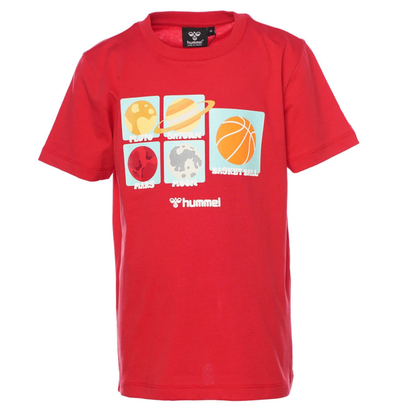 T-shirt Hmldraco T-shirts S/s Barbados Cherry - Rouge Produits a traiter911795-3658