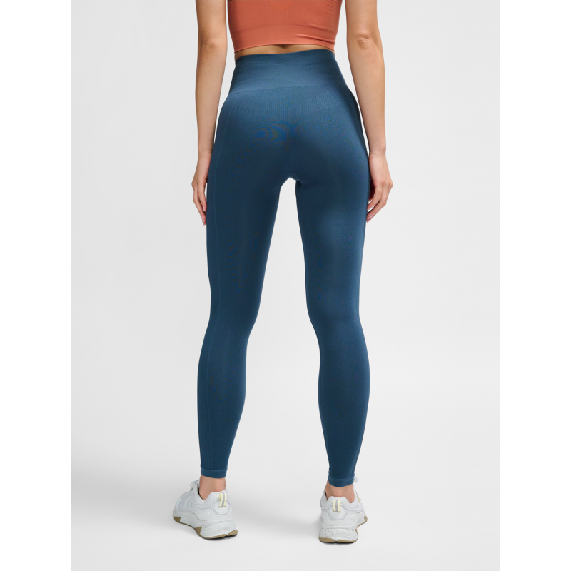 legging Hmltif Seam High Waist Tights Climbing Ivy - Bleu Leggings Femme210492-7280