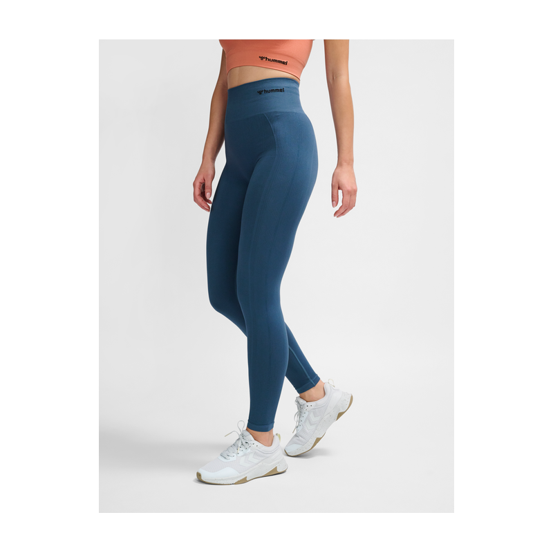 legging Hmltif Seam High Waist Tights Climbing Ivy - Bleu Leggings Femme210492-7280