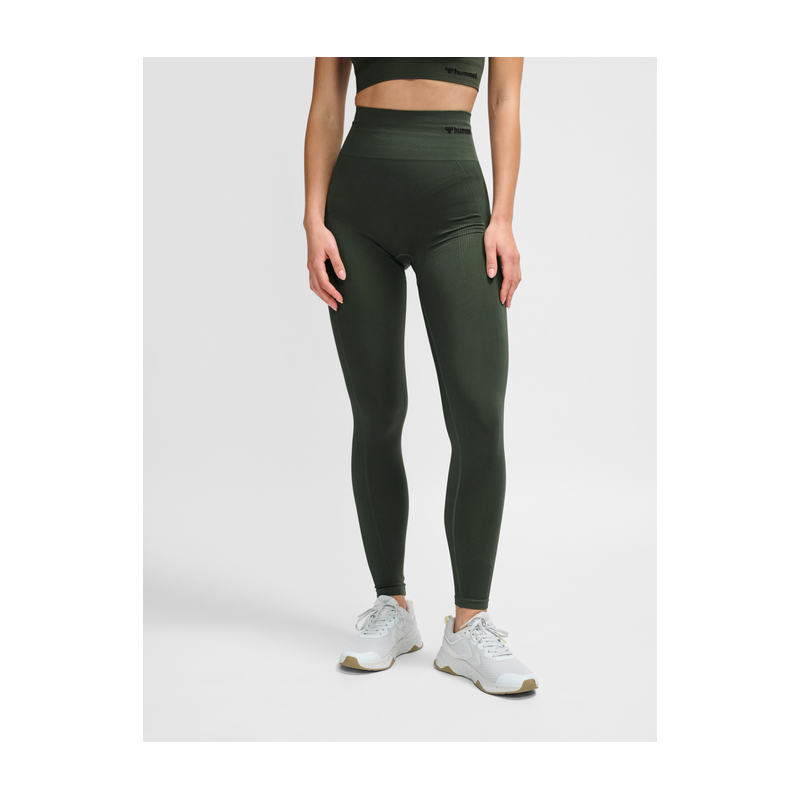 legging Hmltif Seam High Waist Tights Climbing Ivy - Vert Leggings Femme210492-6126