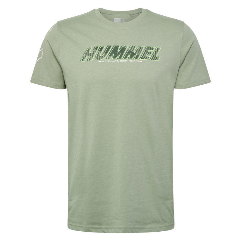 T-shirt Hmlte Effort Cotton - Vert Tee-shirts Homme223842-6092