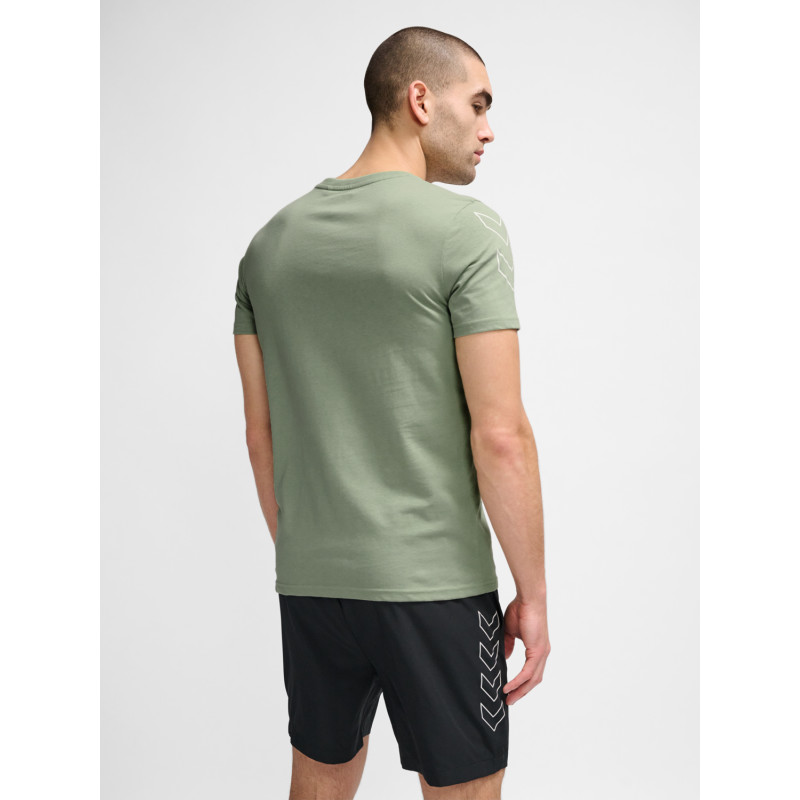 T-shirt Hmlte Effort Cotton - Vert Tee-shirts Homme223842-6092