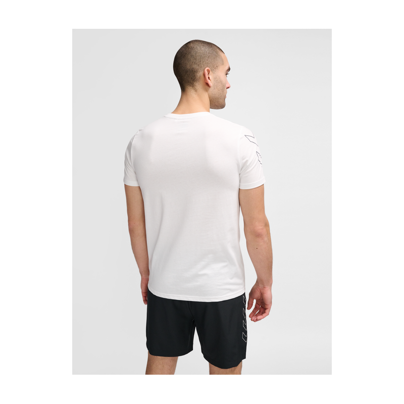 Hmlte Effort Cotton T-shirt White Tee-shirts Homme223842-9001