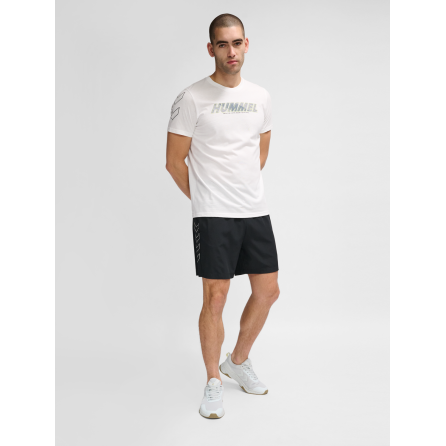 Hmlte Effort Cotton T-shirt White Tee-shirts Homme223842-9001