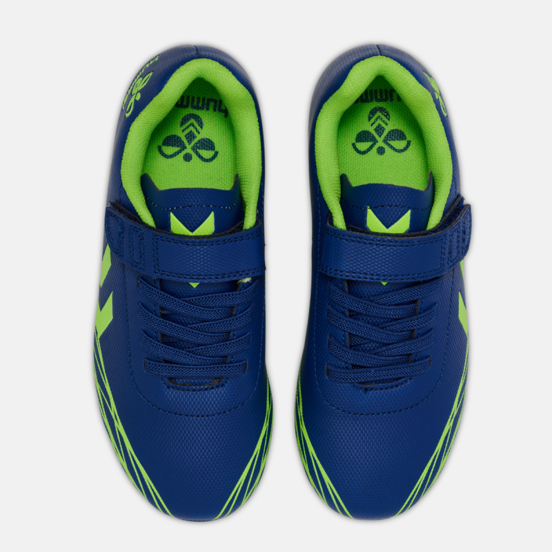 Chaussures de foot enfant Top Star F.G. Jr Haute - Bleu/Vert Football216568-7017