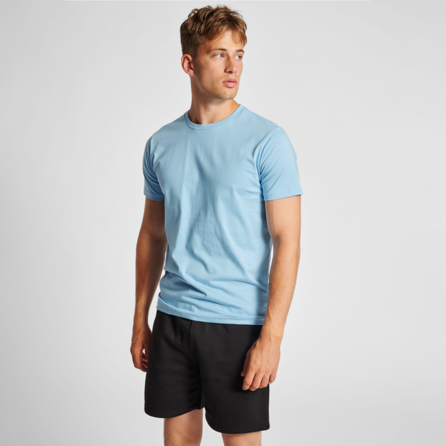 T-shirt Homme Hmlred Heavy S/s - Bleu Clair Tee-shirts Homme215122-7431