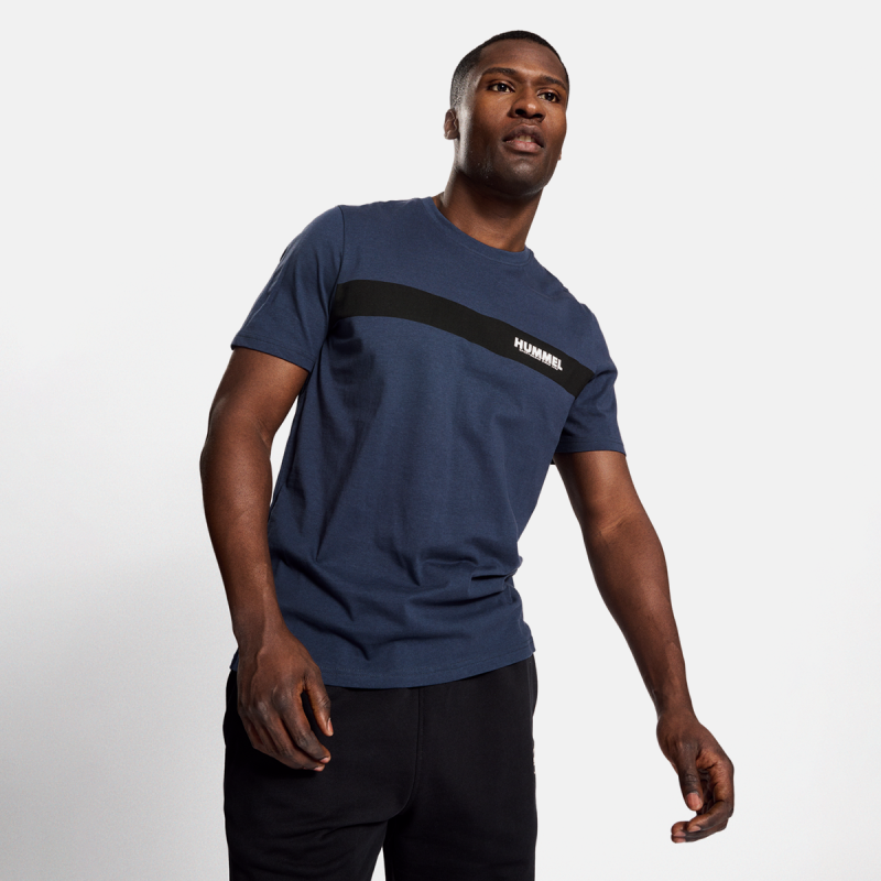 T-shirt Homme Hmllegacy Sean - Bleu Tee-shirts Homme219406-7429