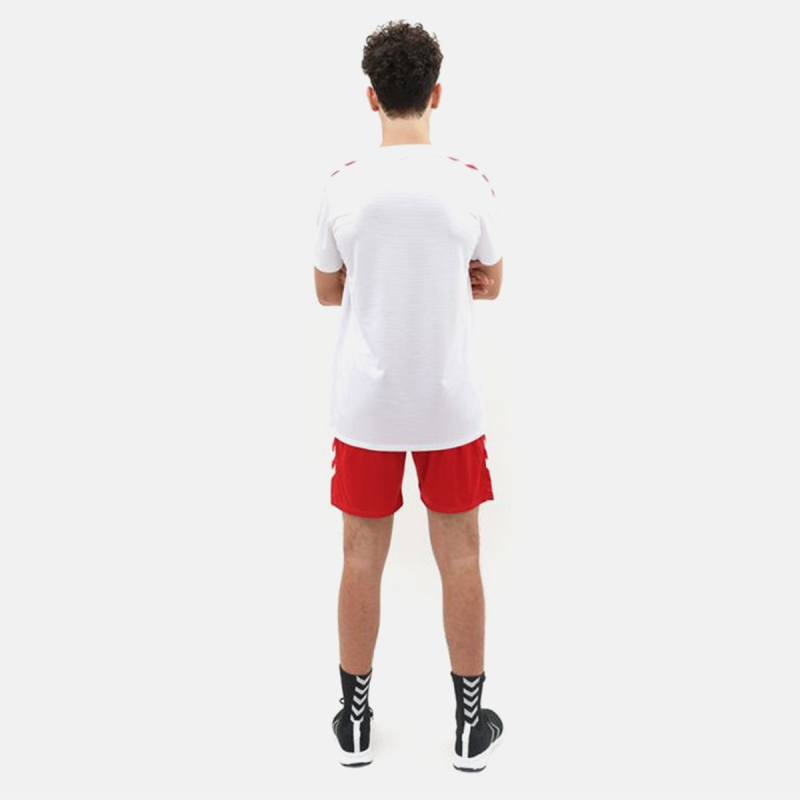 Tenue Homme Hmlcorexk Ss Poly Jersey - Blanc/Rouge TextilesT211459-3062