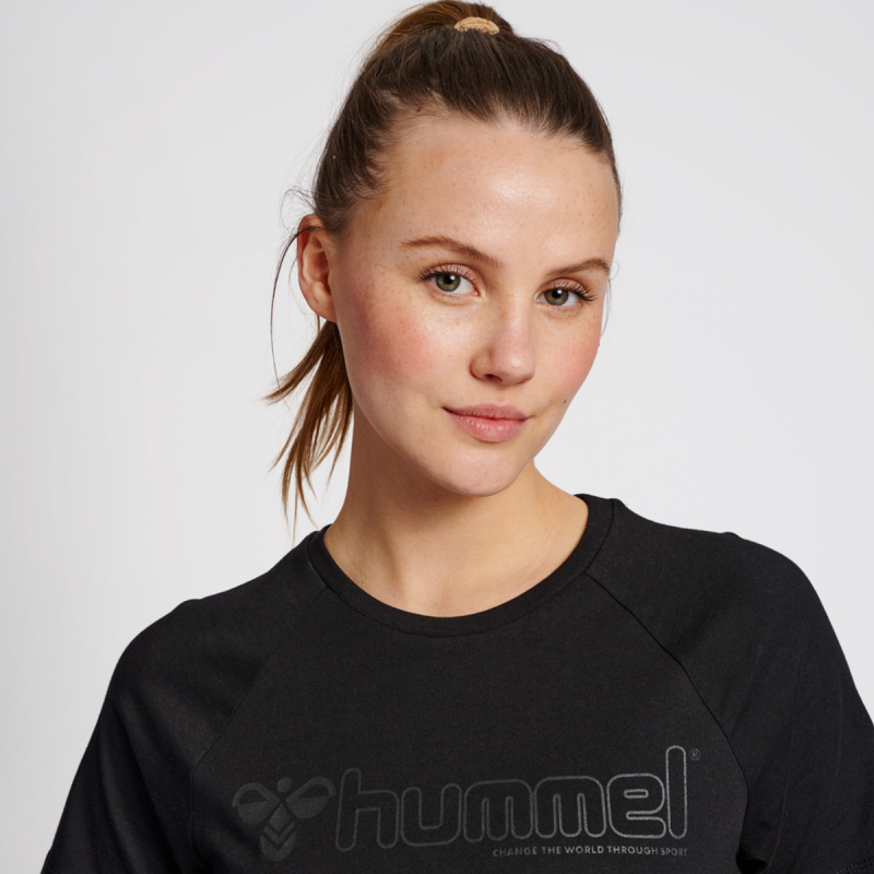 T-shirt coll rond Hmlnoni 2.0 T-shirt Peacoat - Noir Tee-shirts et tops Femme214325-2001