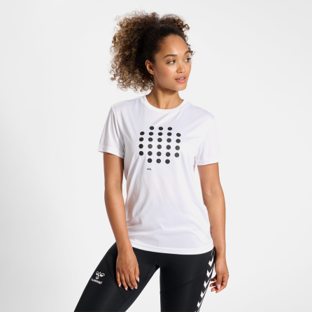 T-SHIRT Femme Hmlcourt S/s - Blanc Tee-shirts et tops Femme219149-9001