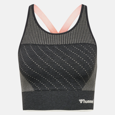 Top de sport femme Mthana Seamless - Noir