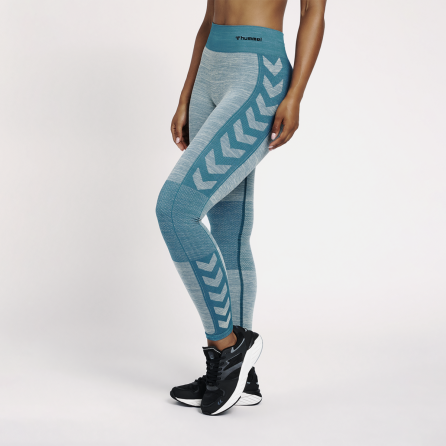 Legging femme Clea Seamless Mid - Bleu Leggings Femme210511-7077