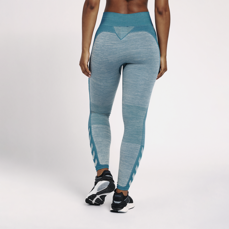 Legging femme Clea Seamless Mid - Bleu Leggings Femme210511-7077