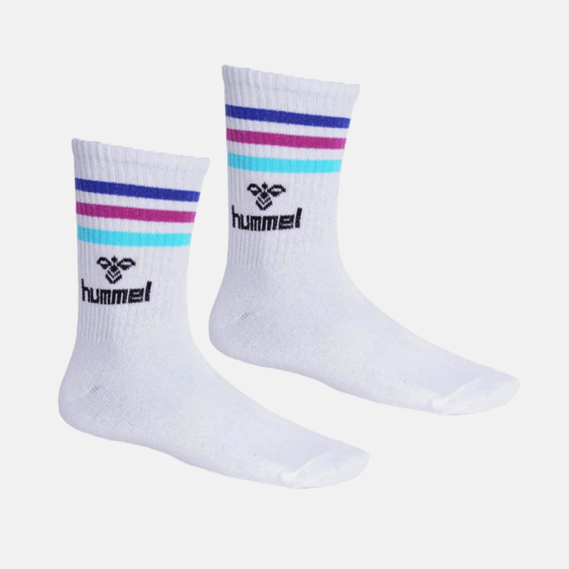 Chausettes Hml Surfi Long Socks - Blanc/Bleu/Rose Chaussettes970283-7788