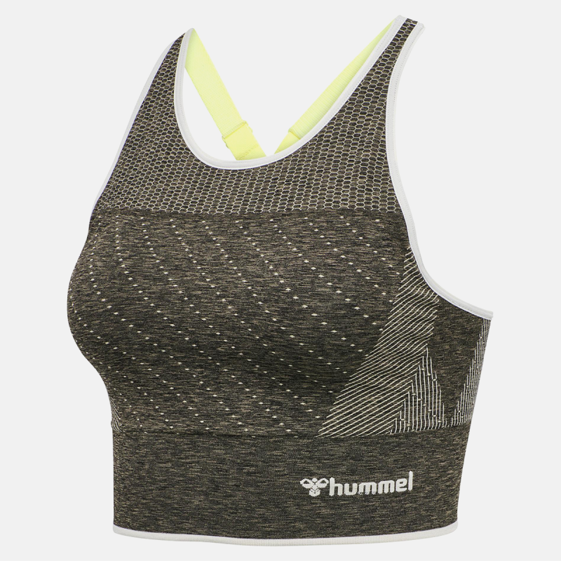 Top de sport Hmlhana Seamless - gris/VERT Tee-shirts et tops Femme210399-2340