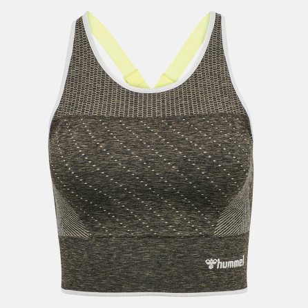 Top de sport Hmlhana Seamless - gris/VERT Tee-shirts et tops Femme210399-2340