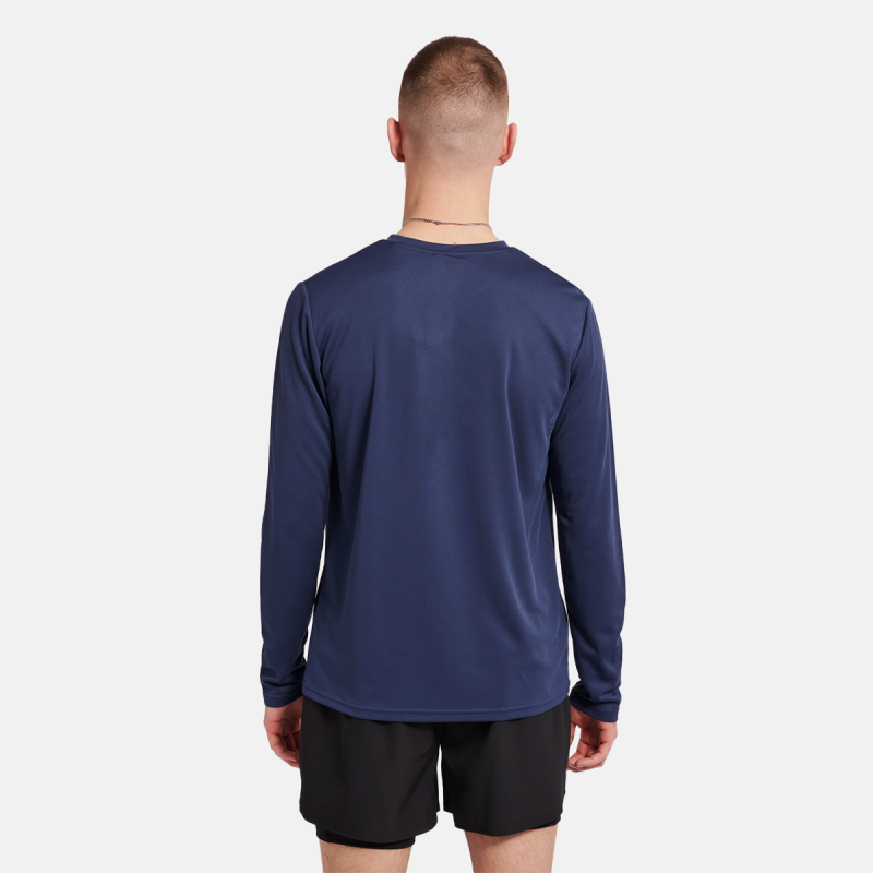 T-shirt Homme Hmlte Topaz L/s - Bleu Marine Tee-shirts Homme213476-7954