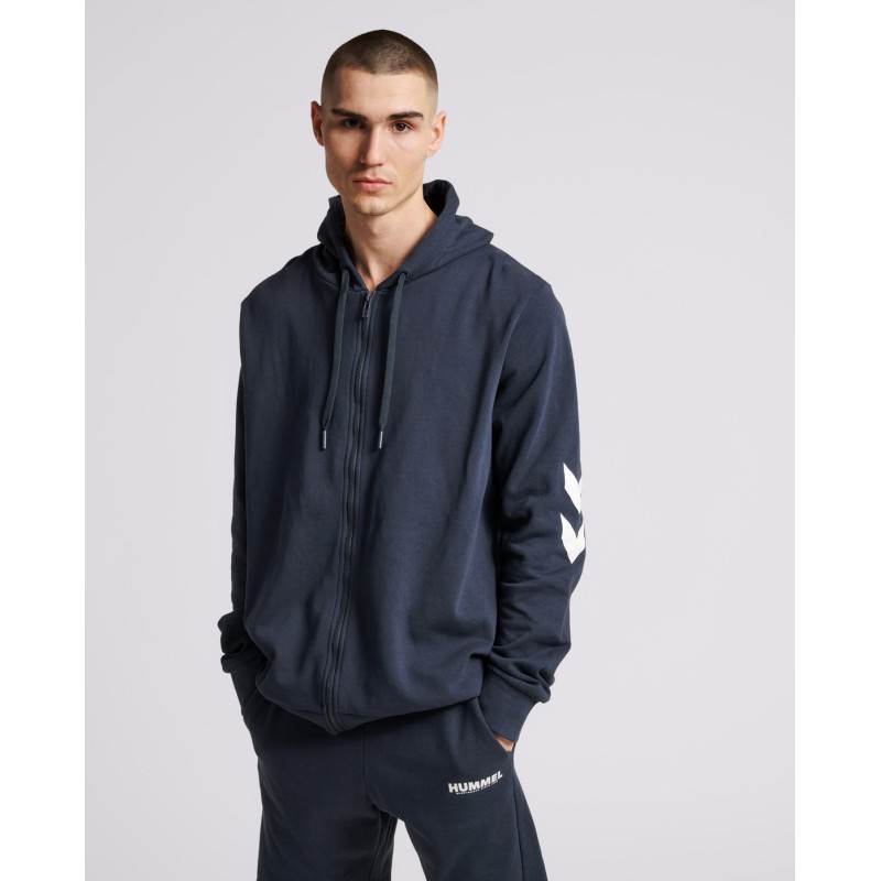 Hoodie Unisexe Hmllegacy Zip - Blue Marine Textiles Homme212566-7429