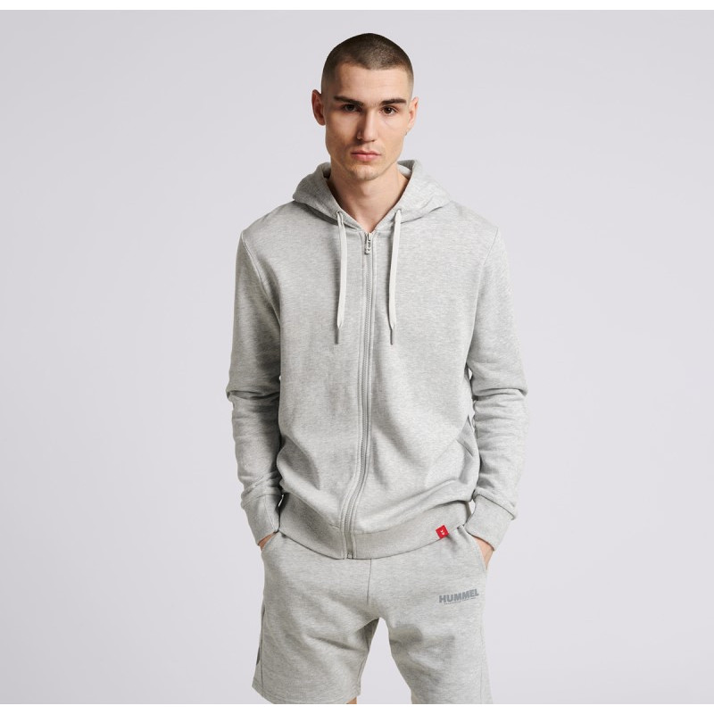 Hoodie Unisexe Hmllegacy Zip - Gris Textiles Homme212566-2006