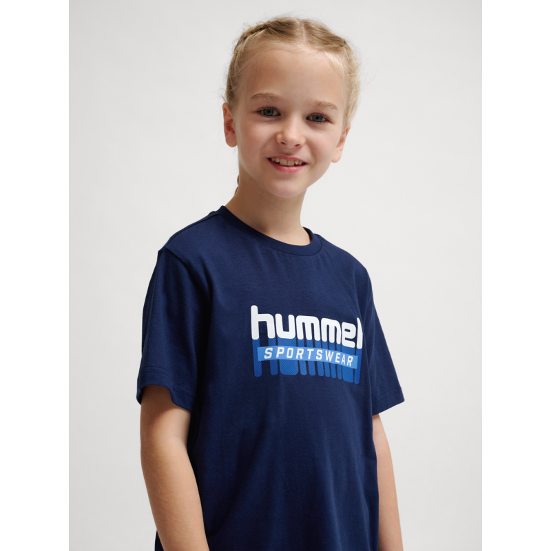 T-shirt enfant Hmltukas T-shirt S/s - Bleu Tee-shirts Enfant226147-1009