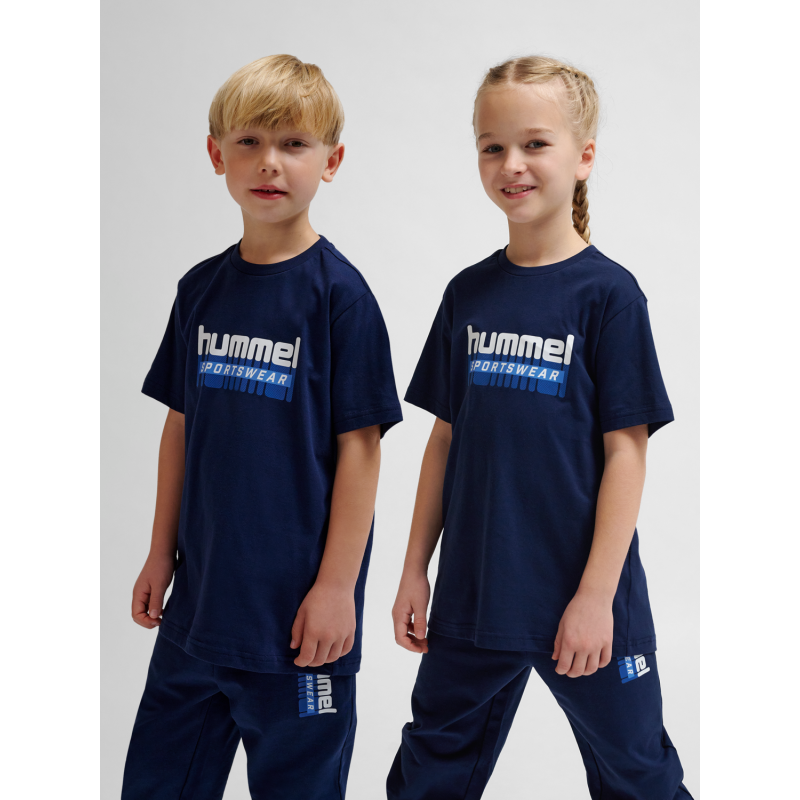 T-shirt enfant Hmltukas T-shirt S/s - Bleu Tee-shirts Enfant226147-1009