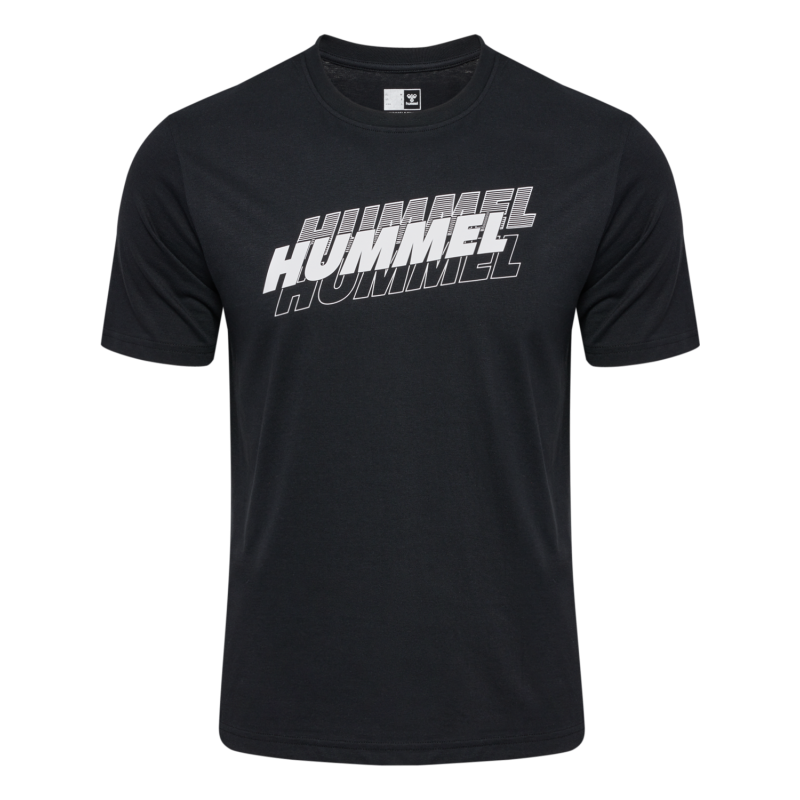 T-shirt homme Hmlgraphic Triple Logo Cot Tee - Noir Tee-shirts Homme226213-2001