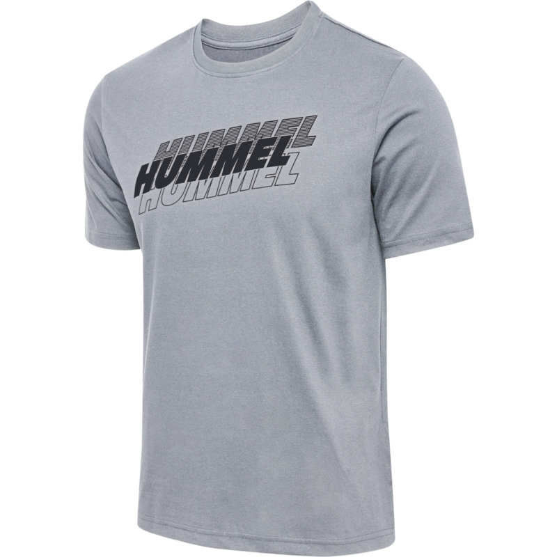 T-shirt homme Hmlgraphic Triple Logo Cot Tee - Gris Tee-shirts Homme226213-2006