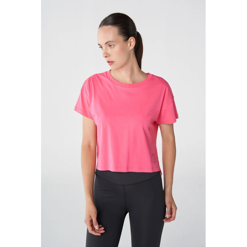 t-shirt court Hmlsandra Crop blanc Pink Tee-shirts et tops Femme911855-3440