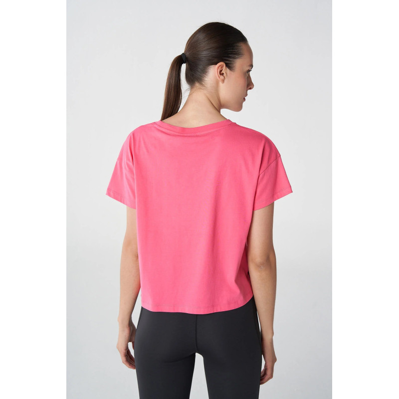 t-shirt court Hmlsandra Crop blanc Pink Tee-shirts et tops Femme911855-3440