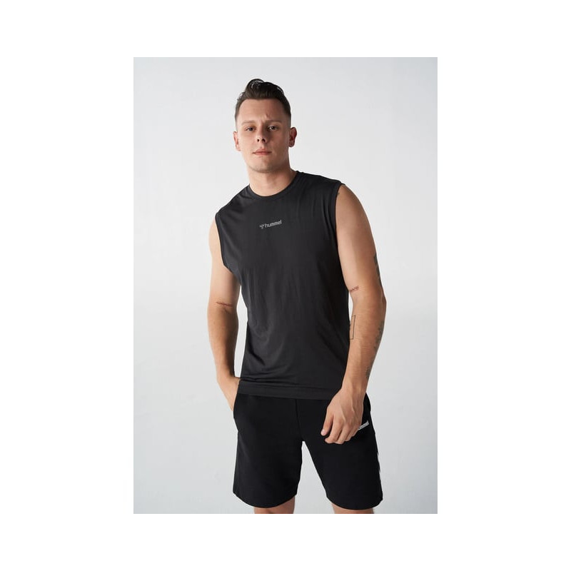 T-shirt Hmlneil Tank Noir Tee-shirts Homme911833-2001