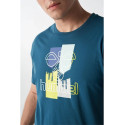 T-shirt homme Hmlgodric bleue Hummel911801-7511