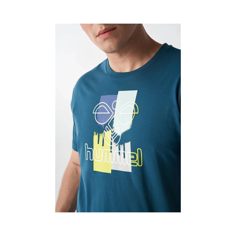 T-shirt homme Hmlgodric bleue Hummel911801-7511