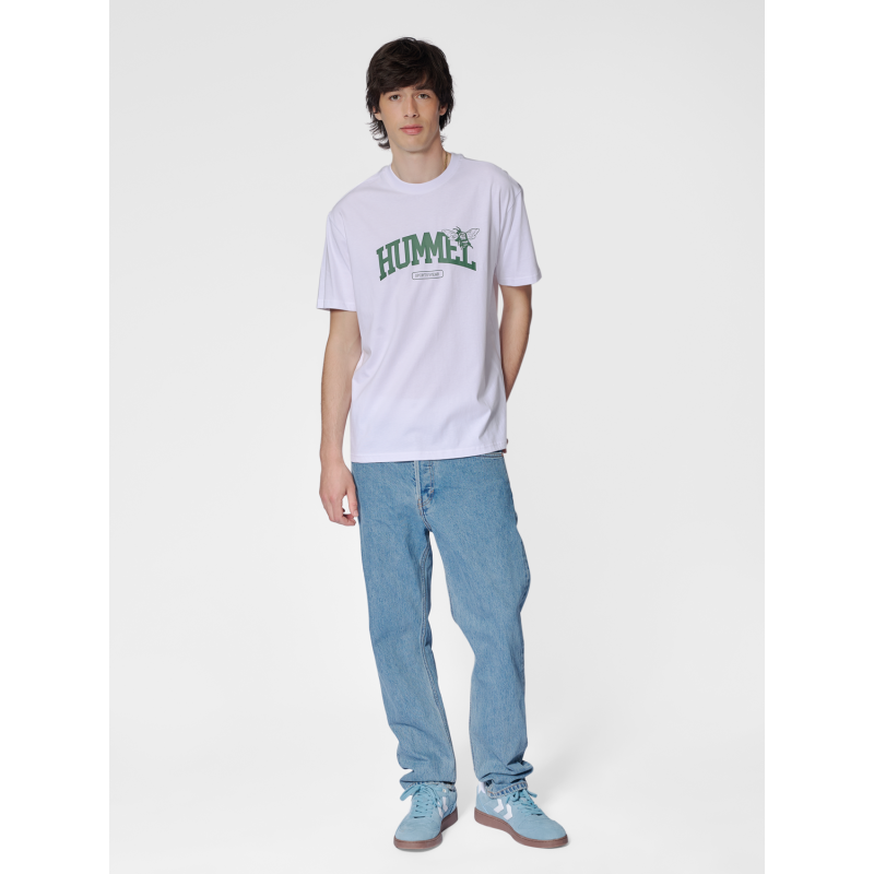 T-shirt Loose Tee S/s University - Blanc Tee-shirts Homme226128-9001